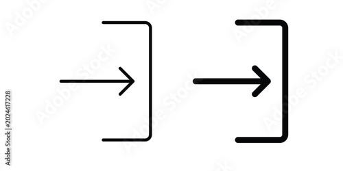 Εκτύπωση καμβά Sign out icon graphic element for project and web designs