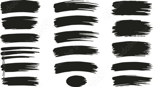 Photos brushstroke ink brush stroke collection for design and illustration