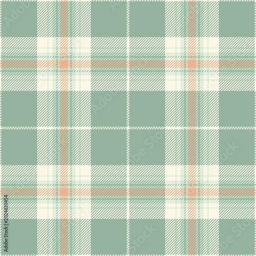 Goose foot pattern check background, copy space tartan texture vector. Net plaid textile seamless fabric in pastel and old lace colors.