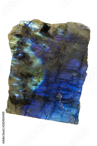Bild auf Leinwand Polished Labradorite With Luminous Colors