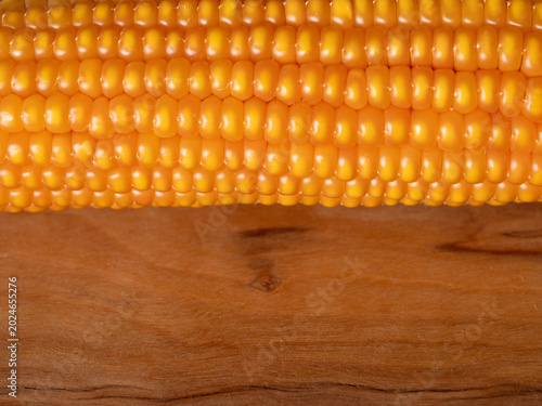 Corn cob for seed