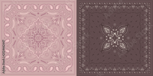 Indian Paisley Floral bandana. Turkish, Persian cucumber, buta. Ethnic kerchief, tapis, rug, blanket.	