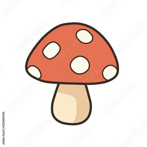 Schilderij op canvas fly agaric mushrooms red mushrooms