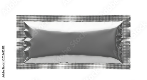 foil packet png silver sachet png packaging mockup transparent background image