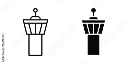Fotografía Control Tower icon for mobile apps and websites.