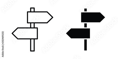 Directions icon for mobile apps and websites.