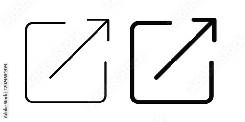 External link icon for mobile apps and websites.
