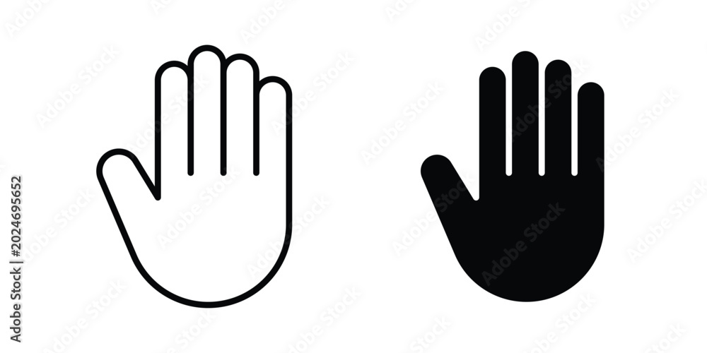 Obraz premium Hand icon for mobile apps and websites.