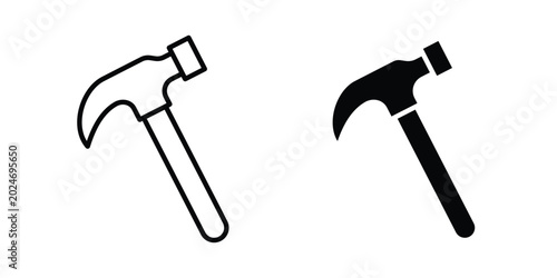 Fotografía Hammer icon for mobile apps and websites.