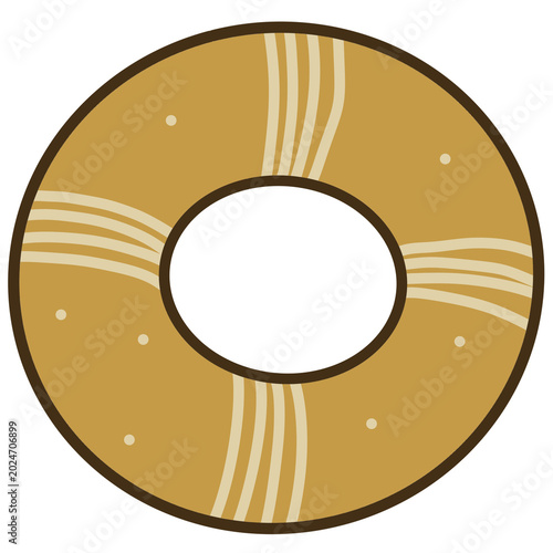 vector illustration of donuts