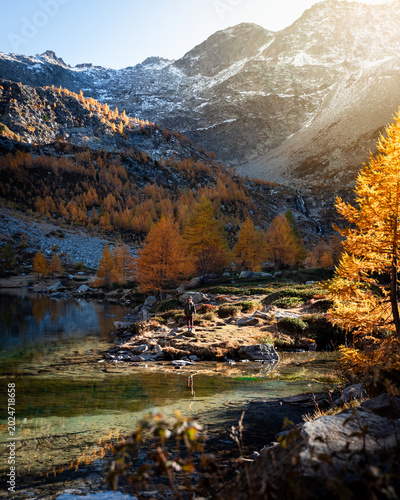 Tableau sur toile Lago d' Arpy