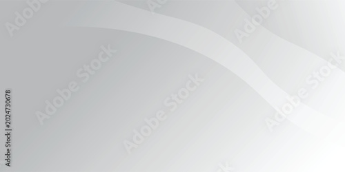 Fotografía Abstract white and gray wave background. Vector illustration