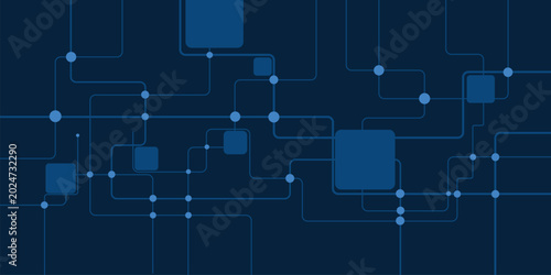 Abstract technology background with connected dots and lines
