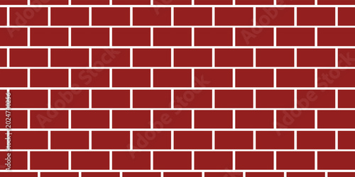 Bild auf Leinwand red brick texture background vector