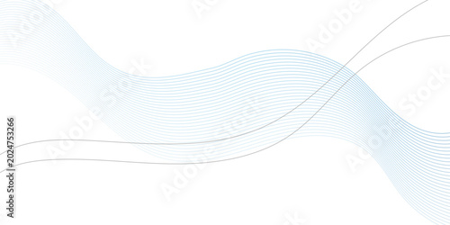 Abstract Blue and Gray Wavy Line Minimal Background Design