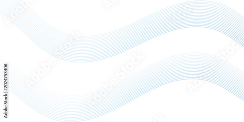 Minimal Blue Wave Line Abstract Background with Modern Flow Design