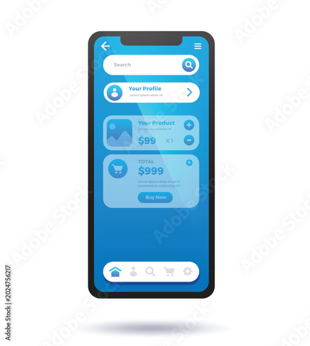 Modern Mobile Banking Finance App UI Dashboard Vector,mobile app, banking app, finance dashboard, ui design, ux interface, smartphone mockup
