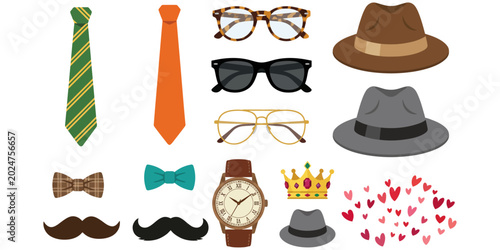 Bilde på lerret Elegant Father's Day Gift Ideas Stylish Accessories for Dapper Dads and Sophisti