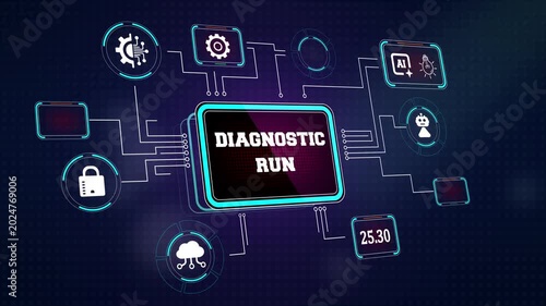Automated system check dashboard running terminal verification protocols ideal for cybersecurity training videos and server room infrastructure webinars