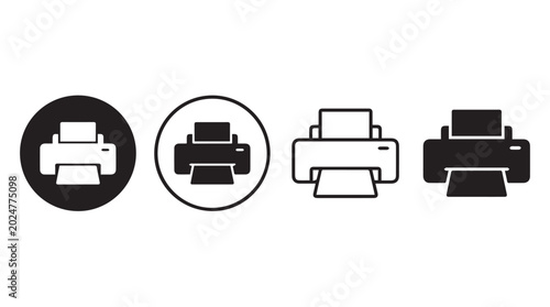 printer icon vector illustration