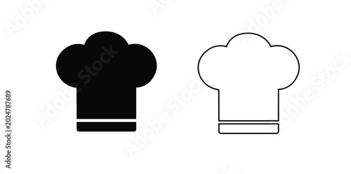 Chef Hat Icons, Chef Hat Vector Illustration