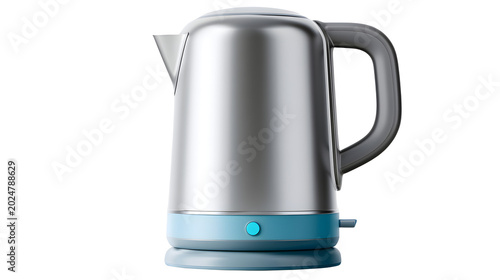modern electric kettle minimal design isolated on white background