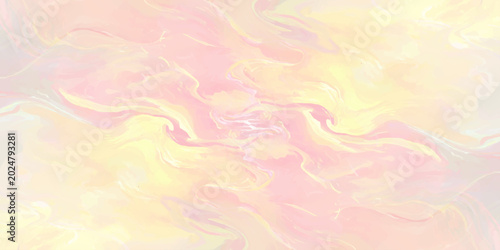 Foto abstract watercolor wash in pastel pink and yellow hues fluid paint texture