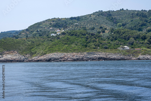 Bild auf Leinwand The Coastline of Skopelos island, Sporades, Thessaly, Greece