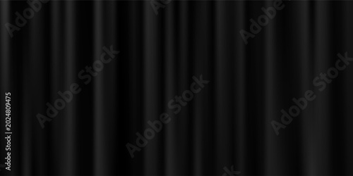 Cuadro en lienzo Black velvet curtain background