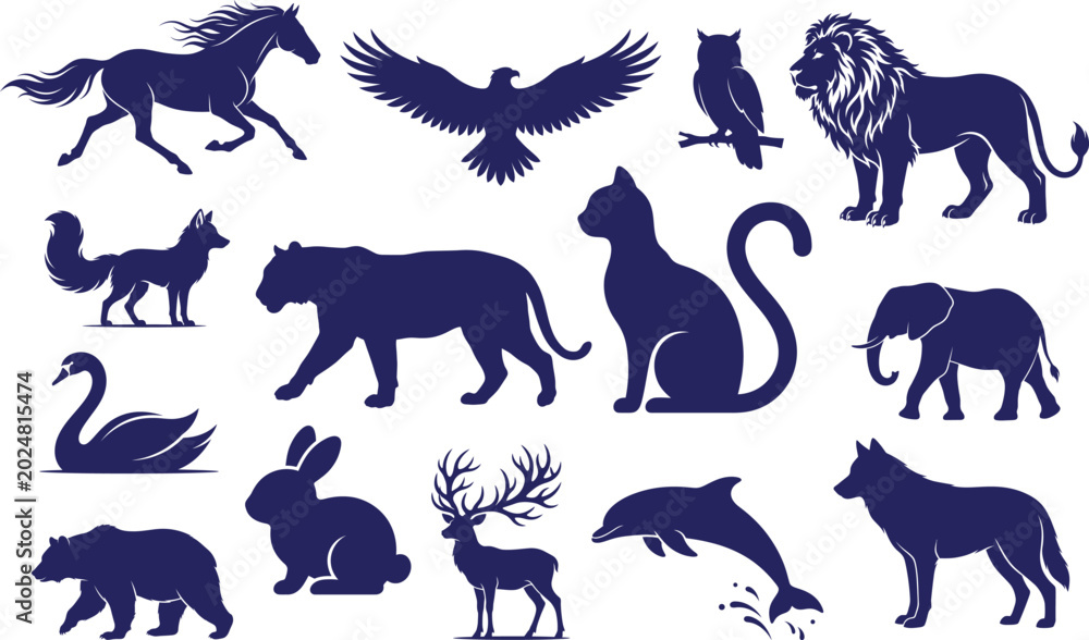 Obraz premium Animals Silhouttee 