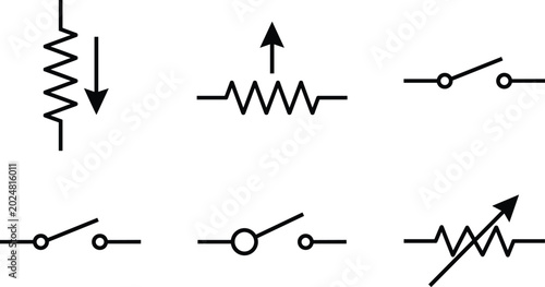 Foto Collection of Variable Resistor and Switch Circuit Symbols for Electronic Schema