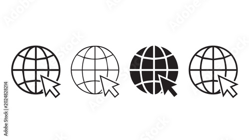 Принти на полотні glob icon