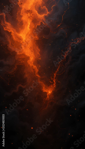 Dark orange and black gradient background
