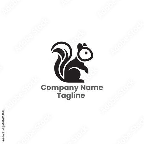 Squirrel Logo Template
