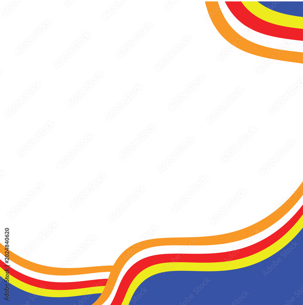 Obraz premium Wesak Flag Colors File Stock Vector 