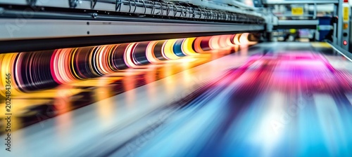 Colorful Artwork Prints Produced in a Modern Digital Print Shop Showcasing Creative Print Process