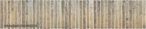 Bilde på lerret A panoramic texture of vertical wooden slats with a pronounced natural wood grain
