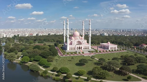 Pink Mosque Putra Masjid Malaysia, Putrajaya Lakes