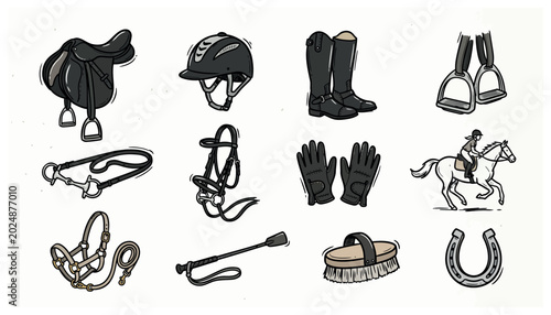 Equestrian Riding Horse Equipment.