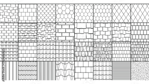 Fotografía Comprehensive Architectural Hatch Pattern Library for CAD Technical Drawing Tile