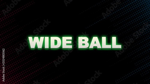 Wide Ball Text Animation HD