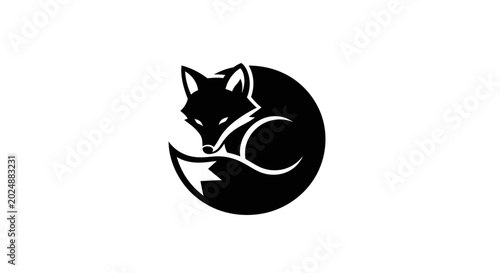 Fox logo illustration on white background