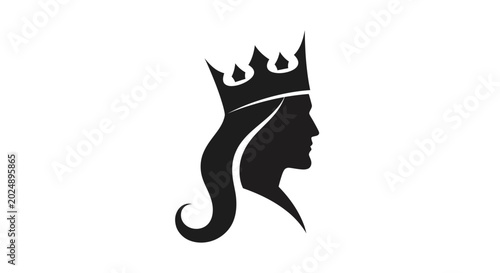 Foto Silhouette of a royal figure with crown