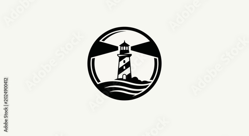 Lighthouse icon illustration design