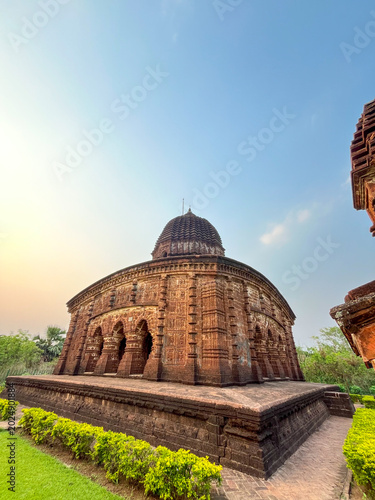 The Madanmohan Temple in Bishnupur is one of the architectural monuments of terracotta art. Animals, Birds, Black Sapphire, 10 Avatars and other mythological stories are depicted in architecture.