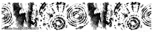 Konstfotografi Abstract tie dye patterns and ink circle motifs in textured style