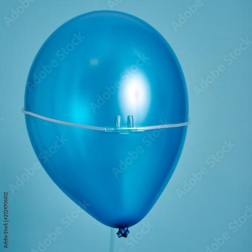 balloon with an oxygen tube over its front, symbolising medical care for children and adults