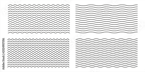 Fotografie Waves line set