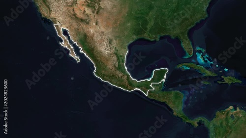 Mexico 2026 World Cup Host Cities Map Animation. 