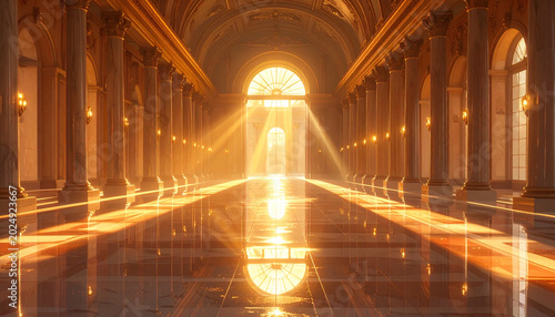 Plakat Golden Light Lane